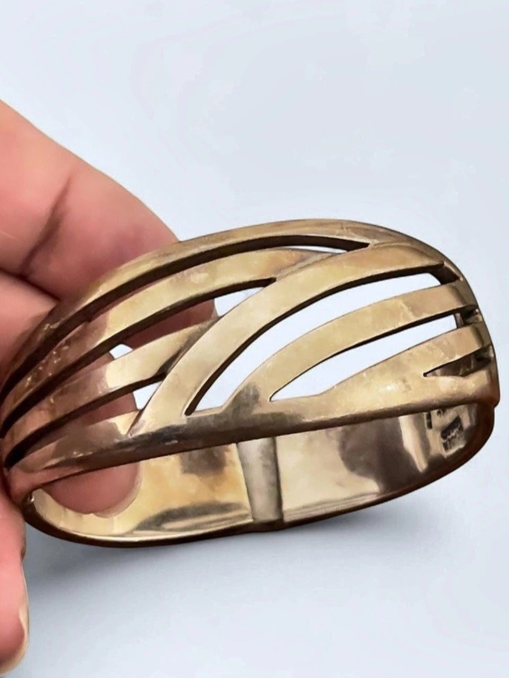 Sterling Silver Openwork Cuff Bracelet